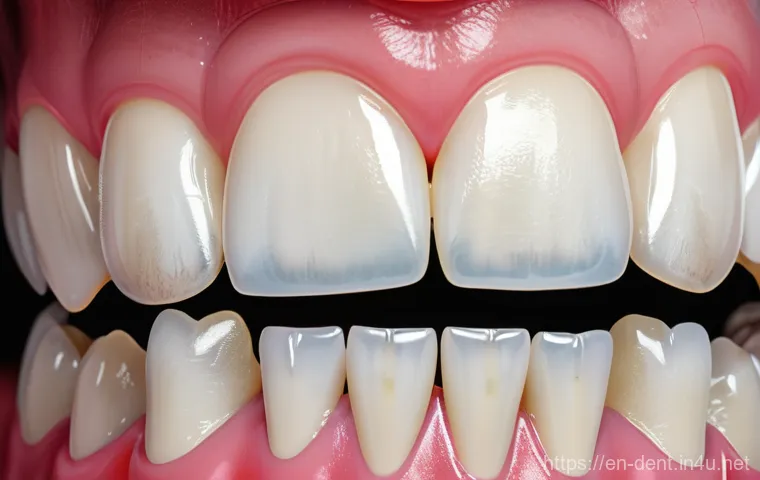 치과에서 사용하는 신소재 레진 종류 - **Prompt for Aesthetic Integration:**
    "A close-up, high-definition photograph of a healthy, natu...