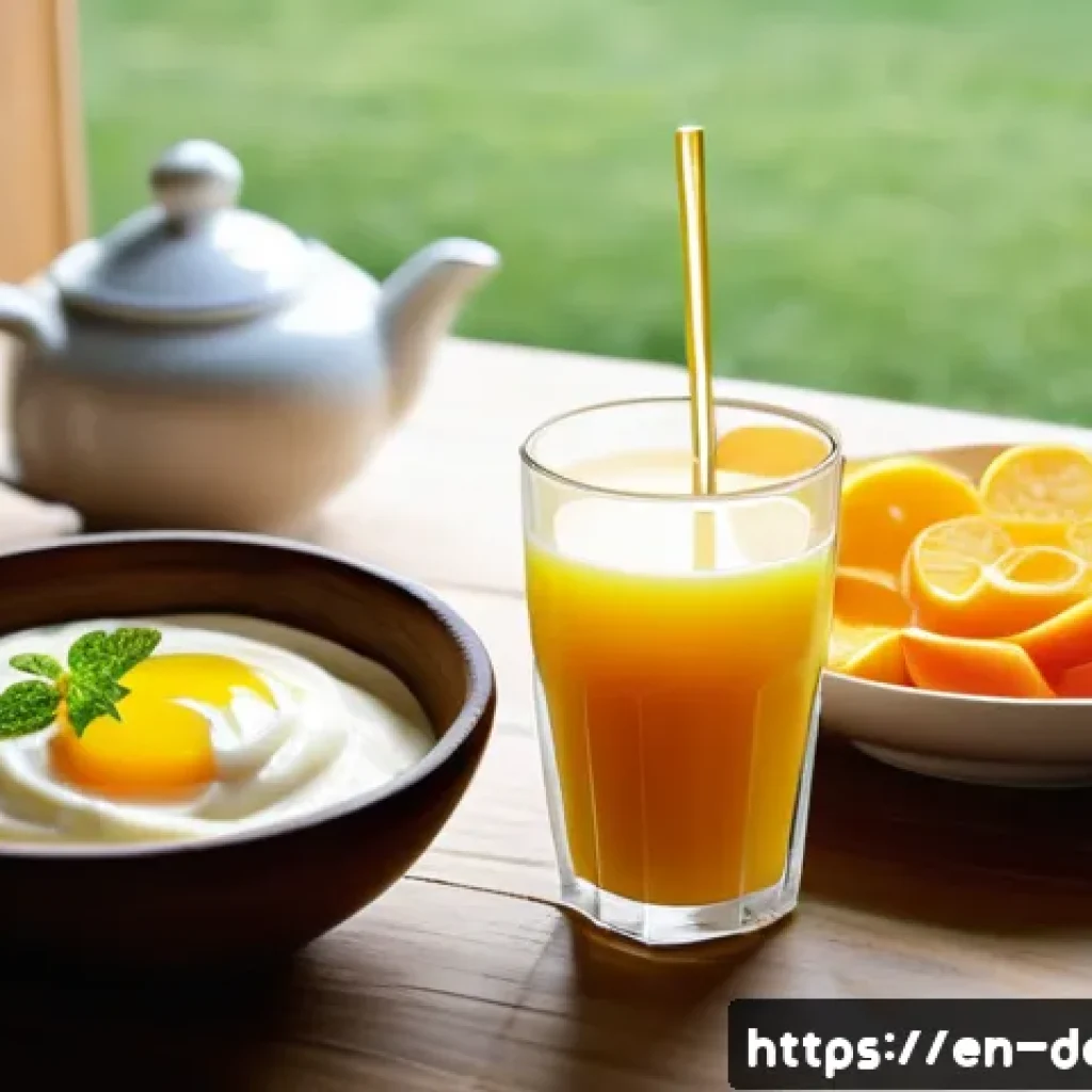 발치 후 음식 섭취 주의사항 - A cozy kitchen scene featuring a wooden table with an array of soft, nutrient-dense foods ideal for ...