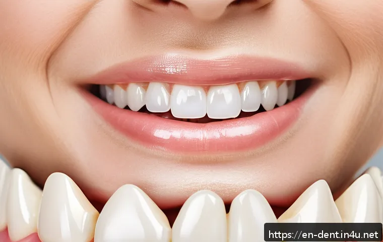 올세라믹과 지르코니아 크라운 비교 - A close-up, highly detailed digital illustration of a dental patient’s smile showing a front tooth w...